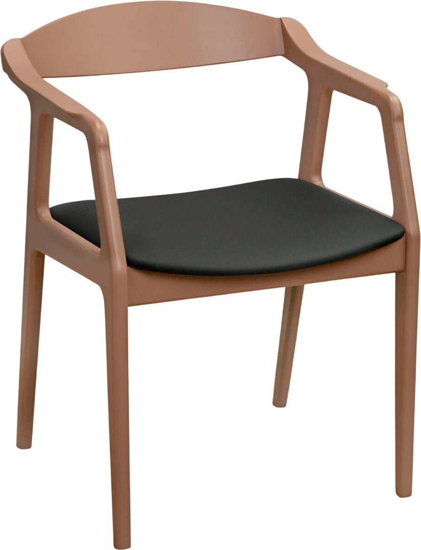 

Стул с подлокотниками Sheffilton SHT-S202 (черный/коричневый)