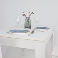 Кухонный стол ЭлиГард Stan 1180-1570x760x745 (белый структурный)