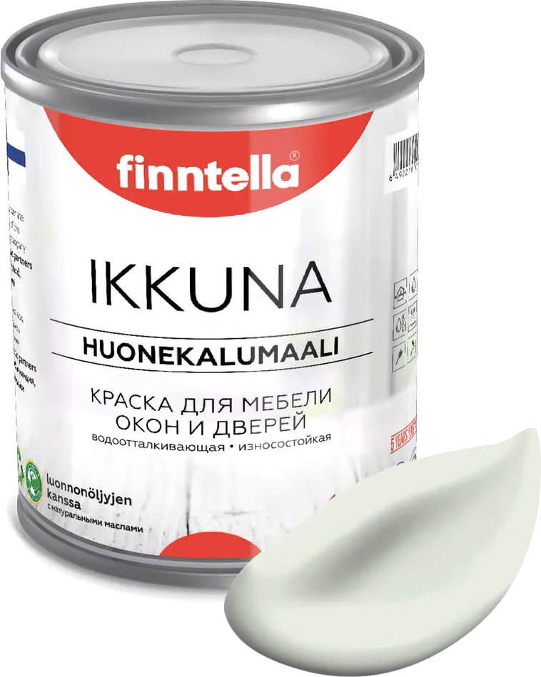 

Краска Finntella Ikkuna Minttu F-34-1-9-FL028 9 л (светло-зеленый)