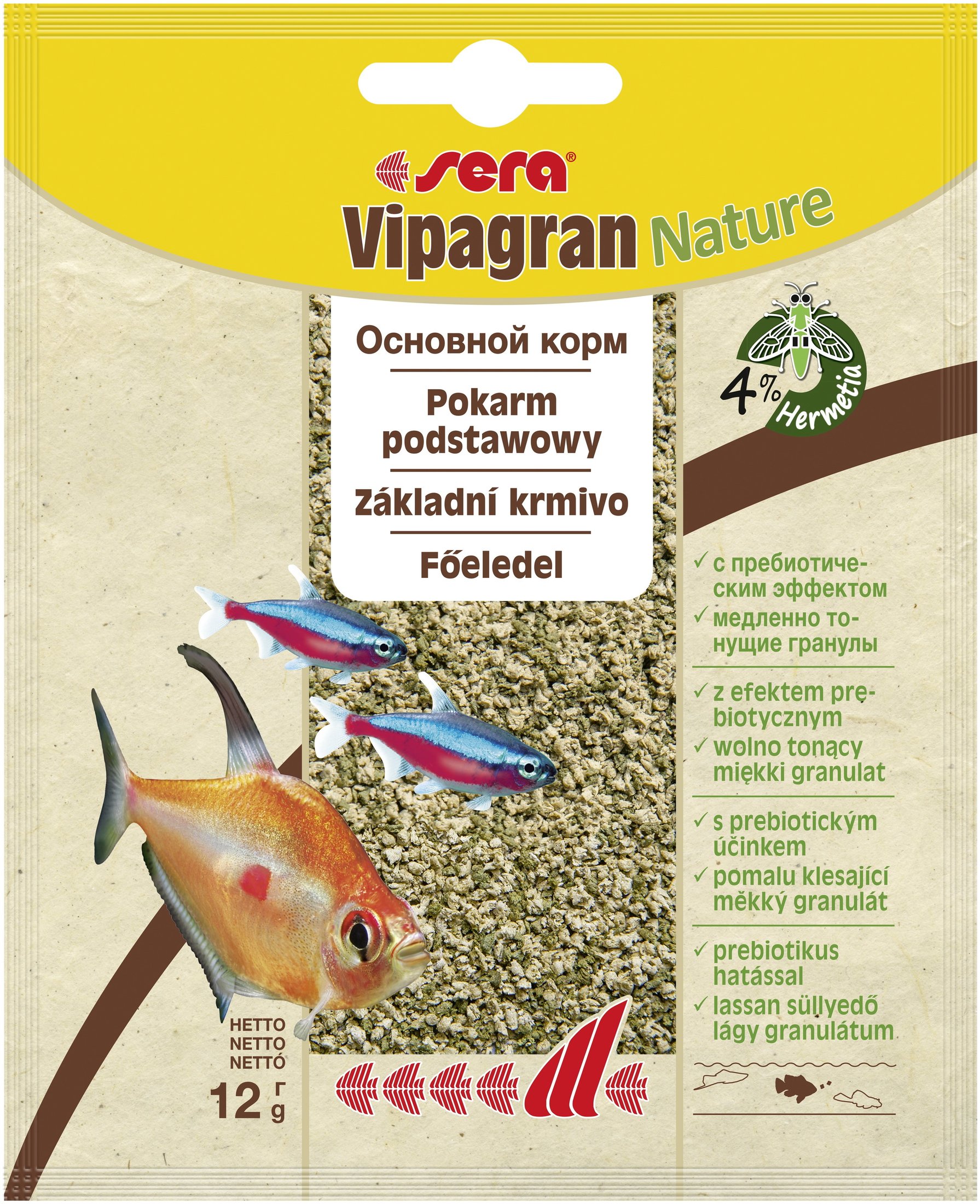 

Сухой корм Sera Vipagran Nature 12 г