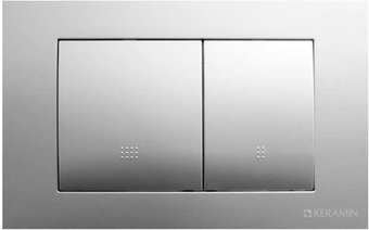 Панель смыва Керамин ИнВолл Kей Комфорт K5236-К-EEA4 (серебристо-серая)