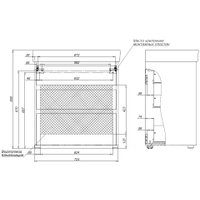  Aquanet Тумба под умывальник Nova Lite 75 302474 (дуб рустикальный)