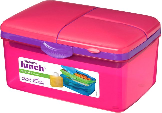 

Ланч-бокс Sistema Lunch Quaddie 3970С6 (розовый)