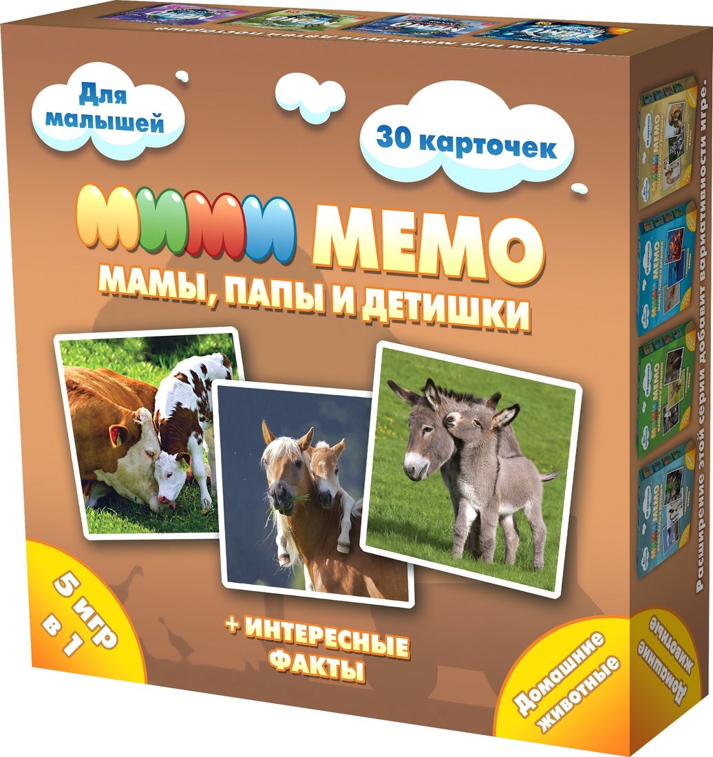 

Настольная игра Нескучные игры Ми-Ми-Мемо Домашние животные 8051