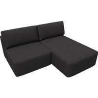 Угловой диван Лига диванов Лига-060 НПБ угол универсальный 129504 (замша Joly 08 коричневый)