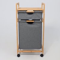 Корзина AksHome Lavender (бамбук/серый)