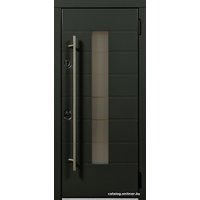 Металлическая дверь Стальная Линия Форт для дома (серый графит/серый графит)