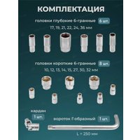 Набор головок слесарных RockForce RF-4169