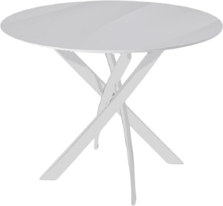 

Кухонный стол Kenner R1000 (белый/стекло белое глянец)