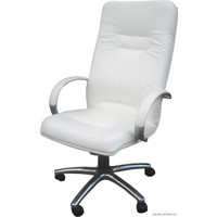 Кресло VIROKO STYLE Ideal chrome (экокожа, мультиблок, белый)