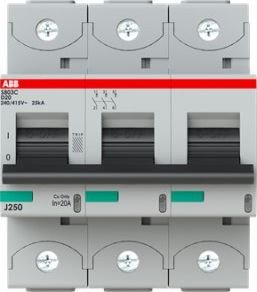 

Выключатель автоматический ABB S803C-D20 3P D 20A 25kA 4.5M 2CCS883001R0201