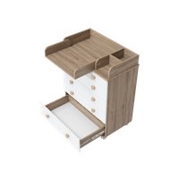 Детский комод Incanto Мишка с органайзером 800/5 PK-0060/01 (белый/дуб)