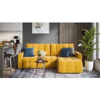 Угловой диван Craftmebel Dandy угол (правый, БНП, ткань, malmo медовый)