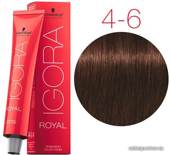 Крем-краска для волос Schwarzkopf Professional Igora Royal Permanent Color Creme 4-6 60 мл