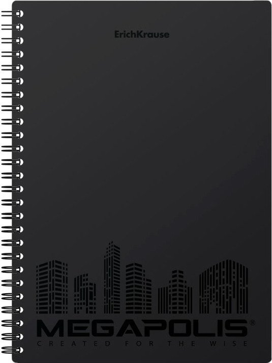 

Общая тетрадь Erich Krause Megapolis черный 80 л клетка 50656
