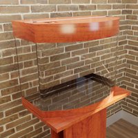 Аквариум Hydroterra Gloria 50 л без тумбы (коричневый)