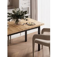 Кухонный стол Senira Велес 120x75 (дуб вотан/опора черный)