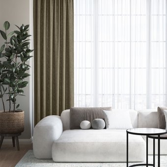 Штора Волшебная ночь Текстурный Блэкаут 200x270 930785 (мокко)