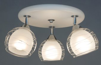 Припотолочная люстра Citilux Самба (белый/хром) [CL158131]