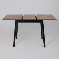 Кухонный стол Мамадома Tirk radial-94 раздвижной 94-126х64 (дуб веллингтон/черный)