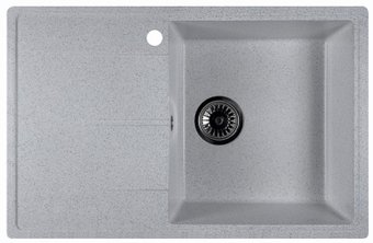 Кухонная мойка Marblan Magnum R (серый, с сифоном)