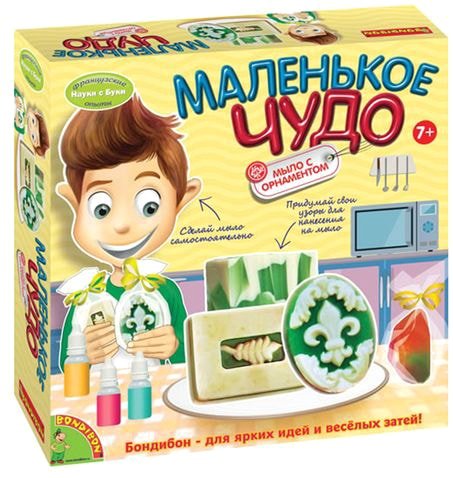 

Набор для опытов Bondibon Науки с Буки Маленькое чудо. Мыло с орнаментом ВВ1255