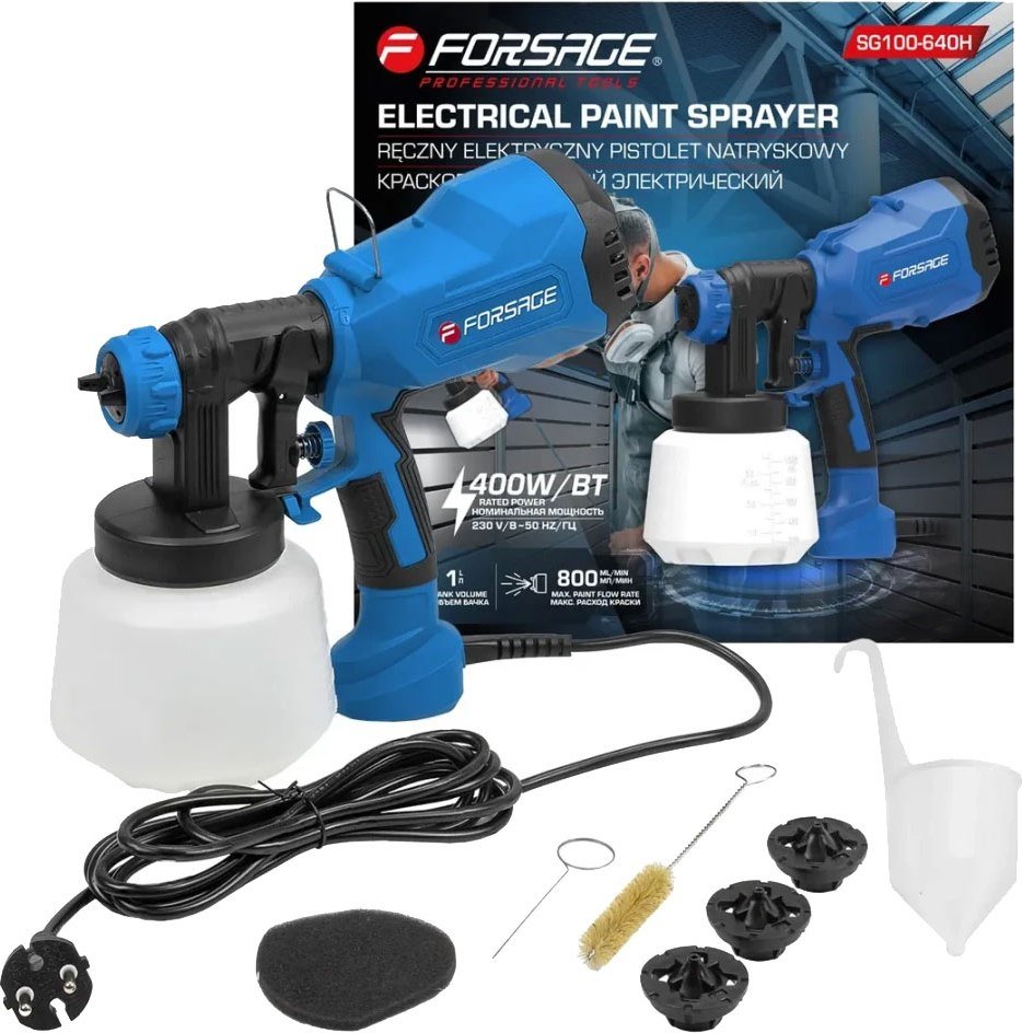 

Краскораспылитель ForceKraft F-SG100-640H