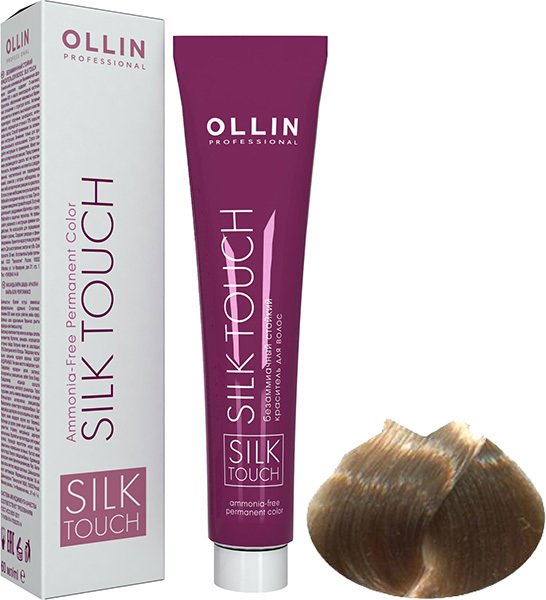 

Крем-краска для волос Ollin Professional Silk Touch 10/7 светлый блондин коричневый