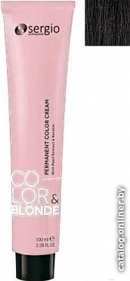 Крем-краска для волос Sergio Professional Color&Blonde 4.1 коричневый пепельный