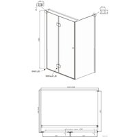Душевой уголок Ambassador Set 12011108L-ST2