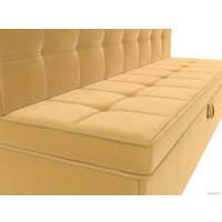 Диван Лига диванов Техас 340 (микровельвет желтый)