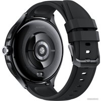 Умные часы Xiaomi Watch 2 Pro (черный, с черным силиконовым ремешком, международная версия)