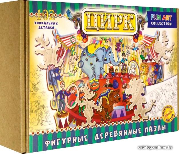 Пазл Нескучные игры Цирк. Фигурный деревянный