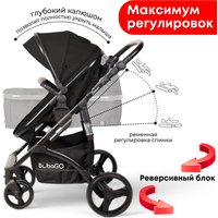 Универсальная коляска Bubago Zoom (2 в 1, черный/черная рама)