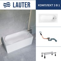 Ванна Lauter Celeste 150x70 21060050 (с ножками и сифоном 21Y11020 хром)