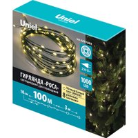 Светодиодная гирлянда Uniel Роса ULD-S10000-1000/DGA UL-00012089 (теплый белый)