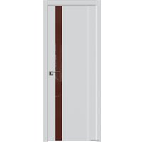 Межкомнатная дверь ProfilDoors 62U L 80x200 (аляска, стекло коричневый лак)