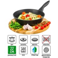 Сковорода Elan Gallery Гармония вкуса 120290 (черный оникс)