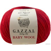 Пряжа для вязания Gazzal Baby Wool 811 50 г 175 м (красный)