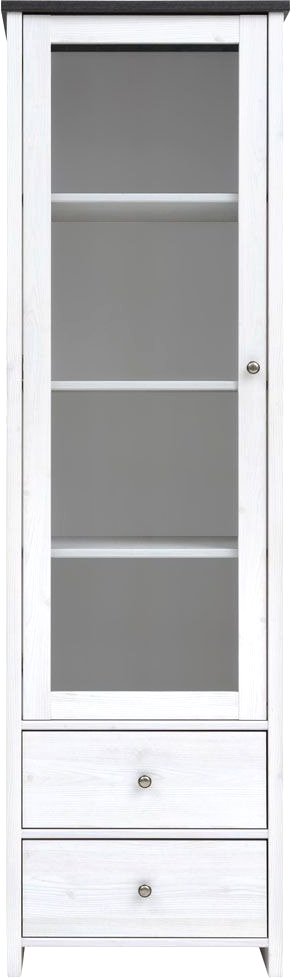 

Шкаф-витрина Black Red White Порто REG1W2S (джанни/сосна ларико)