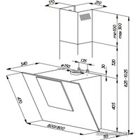 Кухонная вытяжка Ciarko Galaxy Black NTS 60