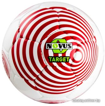 Футбольный мяч Novus Target (5 размер, белый/красный)