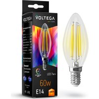Светодиодная лампочка Voltega Crystal Candle 7W 2800K E14 CRI97 7152