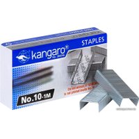 Скобы канцелярские Kangaro №10 1000 шт (металлик)