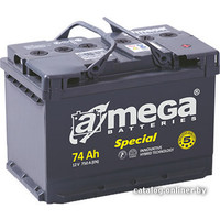 Автомобильный аккумулятор A-mega Special 6СТ-74-А3 (74 А·ч)
