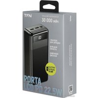 Внешний аккумулятор TFN Porta LCD PD 22.5W 30000mAh (черный)