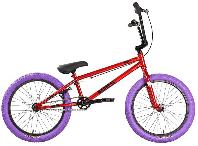 

Велосипед Stark Madness BMX 5 Cr-Mo 2025 (красный/черный/фиолетовый)