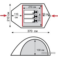 Треккинговая палатка TRAMP Lair 3 v2