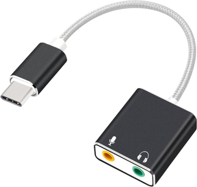 

USB аудиоадаптер USBTOP USB3.1 Type-C Hi-Fi 3D 2.1/7.1 (черный)