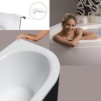 Ванна Lauter Bliss 150 L 21201051L (с черным подголовником)